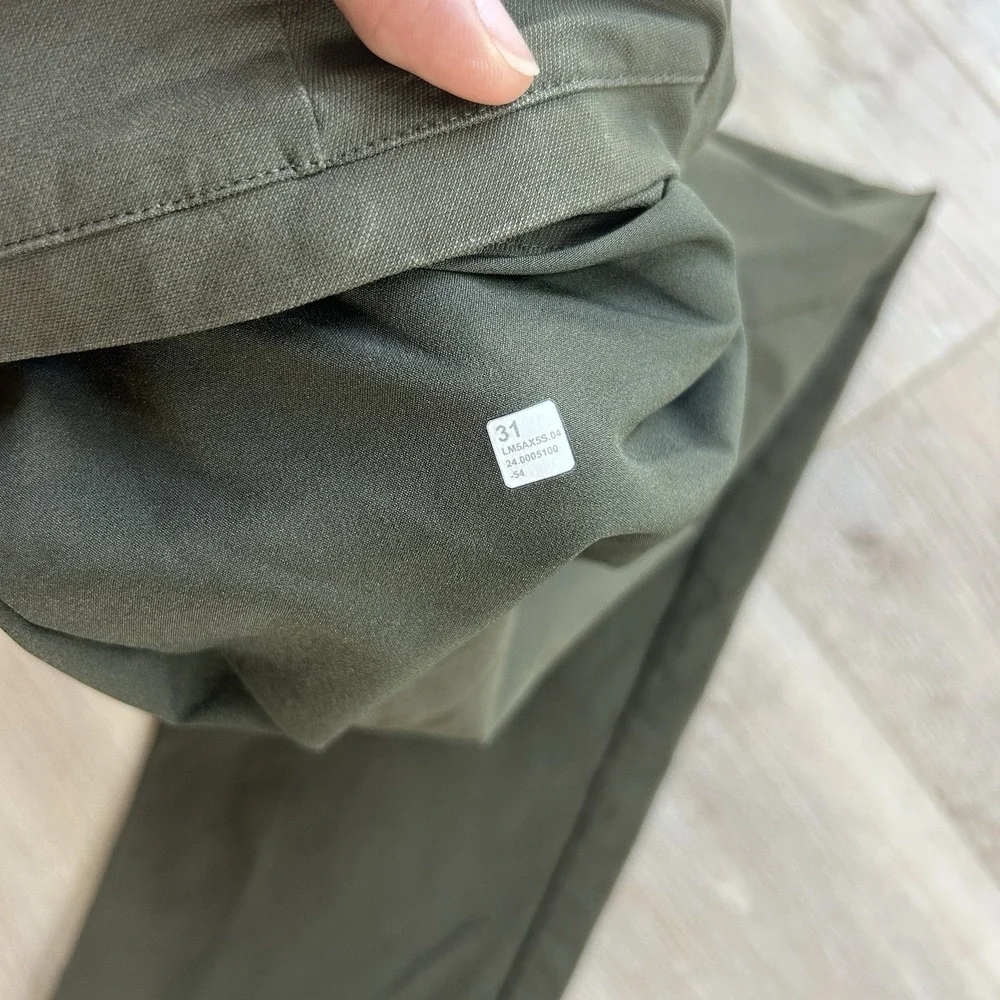 Lululemon ABC 31x31 Classic Fit Trouser Cotton VersaTwill Green LM5AX5S